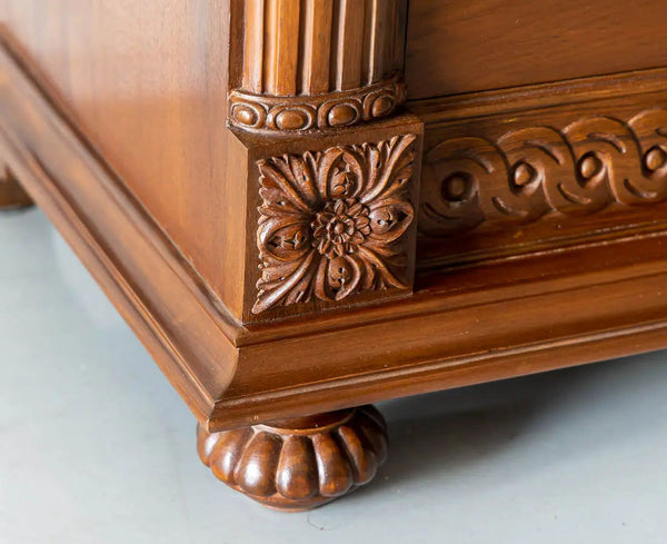 Traditional & Luxurious Carved Teakwood Sideboard