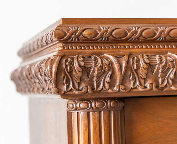 Traditional & Luxurious Carved Teakwood Sideboard