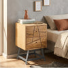 Antwerp Solid Mango Wood With 2 Drawer Bedside Table