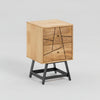 Antwerp Solid Mango Wood With 2 Drawer Bedside Table