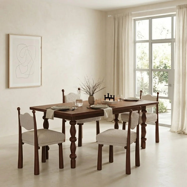 Apollo Solid Wood Dining Table Set - All Sizes