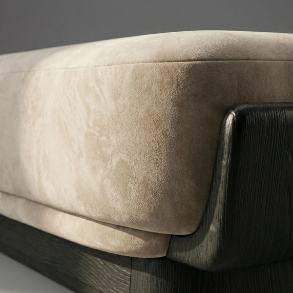 Arinsal Solid Wood Upholstered Bench