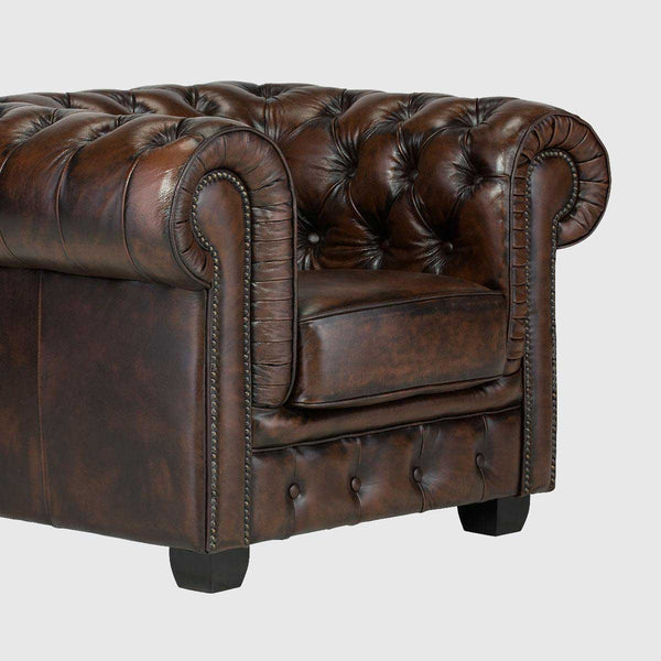 Aspen Chesterfield Leather Sofa