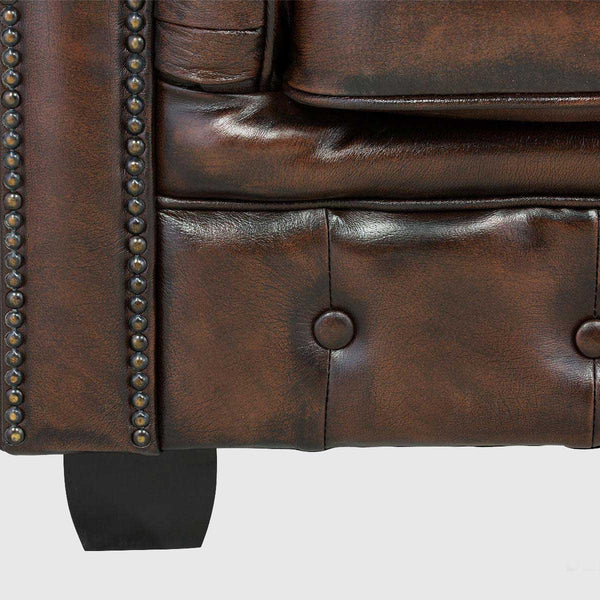 Aspen Chesterfield Leather Sofa