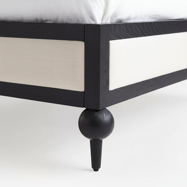 Athens Ash Wood Carved Bed – All Sizes
