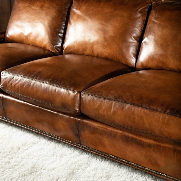 Athens Leather Sofa