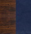 Atlantis Solid Wood Rocking Chair in Brown & Dark Blue Colour