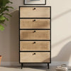Auckland Rattan Chest Of 5 Drawers