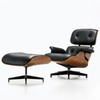 Austin Leatherette Lounge Chair With Foot Rest
