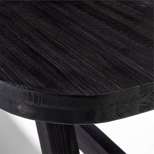 Colonial Solid Wood Dining Table in Black Finish