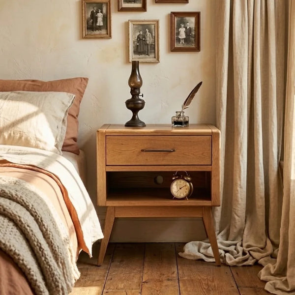 Azalea Solid Oak wood Nightstand