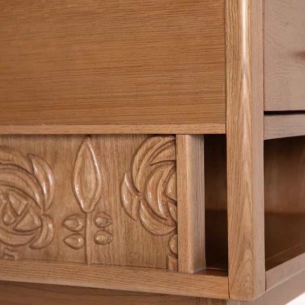 Azalea Solid Oak wood Nightstand