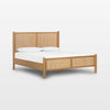 Berlin Solid Wood Rattan Cane Bed - All Sizes
