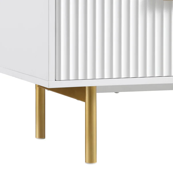 Modern Solid Wood Chest of 6 Drawer - White Finish