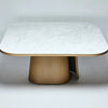 Ballymena Marble & Walnut Square Dining Table