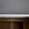 Ballymena Marble & Walnut Square Dining Table