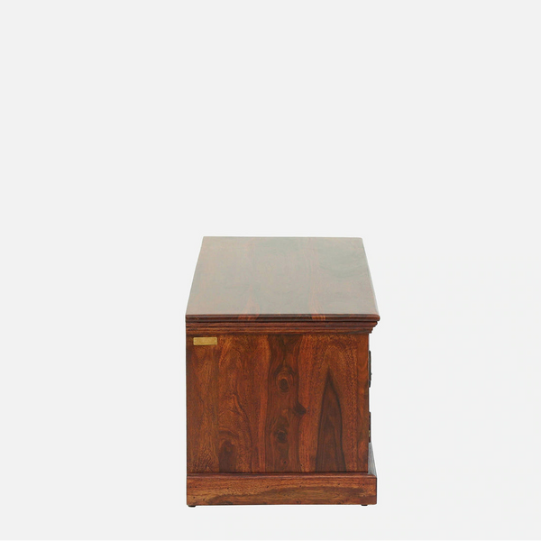 Bassonia Sheesham Wood Bench In Honey Oak Finish