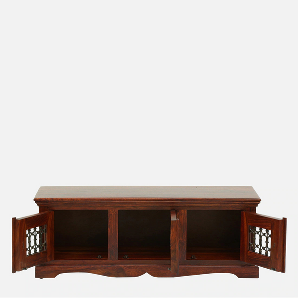 Bassonia Sheesham Wood Bench In Honey Oak Finish