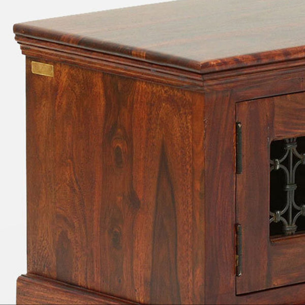 Bassonia Sheesham Wood Bench In Honey Oak Finish
