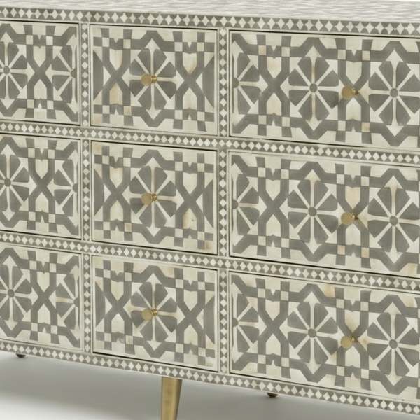 Belfast Acrylic Inlay Chest Of Drawers
