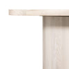 Modern Solid Wood Dining Table In Light White Finish
