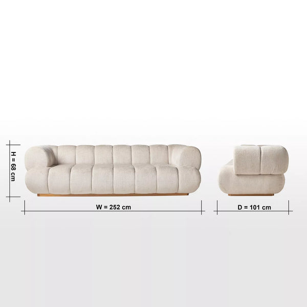 Bernau Boucle 4 Seater Sofa