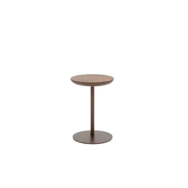 Biloela Oak Wood Round End Table