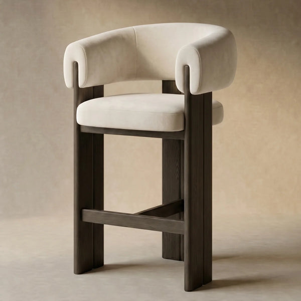 Bitola Modern Wooden Bar Chair (Single Chair)