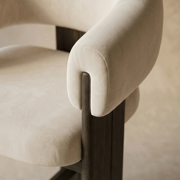 Bitola Modern Wooden Bar Chair (Single Chair)