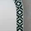 Bone Inlay Mirror Frame Black Geometric Pattren