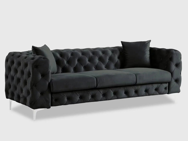 Chesterfield Classy Three Seater Sofa Black