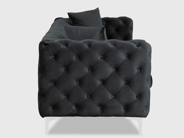 Chesterfield Classy Three Seater Sofa Black