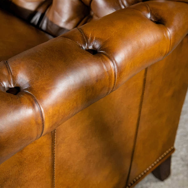 Shanghai Chesterfield Leather Sofa