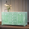 Bone Inlay Mother of Pearl Floral Sideboard