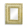 Bone Inlay Hand Painted Indian Mirror Frame