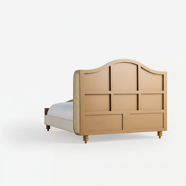 Bordeaux Solid Wood Rattan Bed -All Sizes