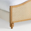 Bordeaux Solid Wood Rattan Bed -All Sizes