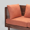 Borneo Rattan Solid Wood 3 Seater Sofa