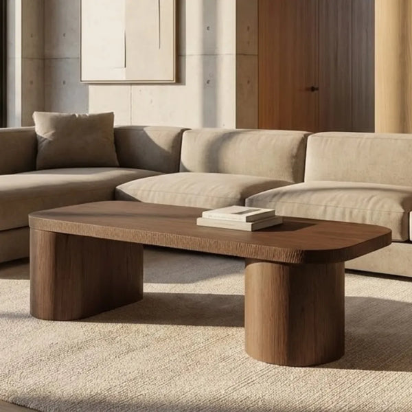 Boston Modern Clean Solid Wood Coffee Table