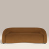 Brown sofa on a beige background