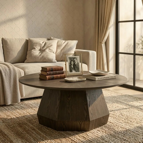 Bridport Round Solid Wood Coffee Table 