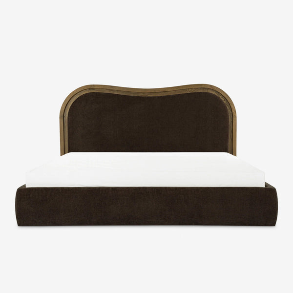 Brisbane Oak Wood Platform Bed-All Sizes