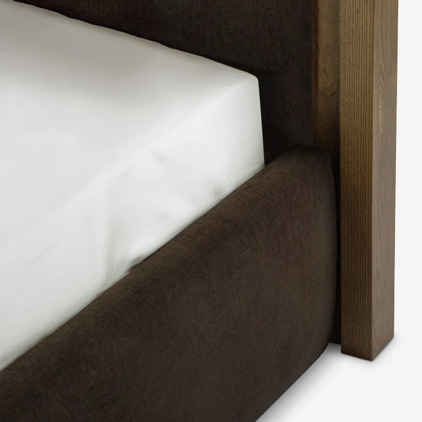 Brisbane Oak Wood Platform Bed-All Sizes