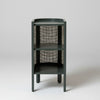 Bristol Cane Bedside Table In Sage