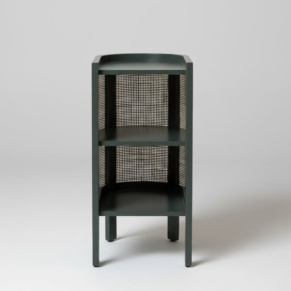 Bristol Cane Bedside Table In Sage