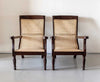 Traditional Classic Rattan Armchair with Cane