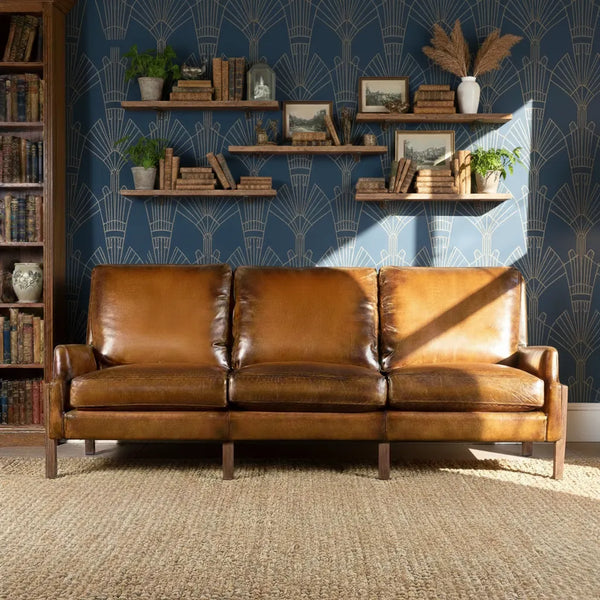 Bruges 3 Seater Leather Sofa