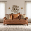 Bucharest 3 Seater Leather Sofa