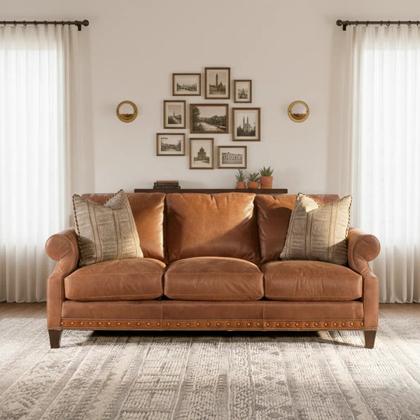 Bucharest 3 Seater Leather Sofa