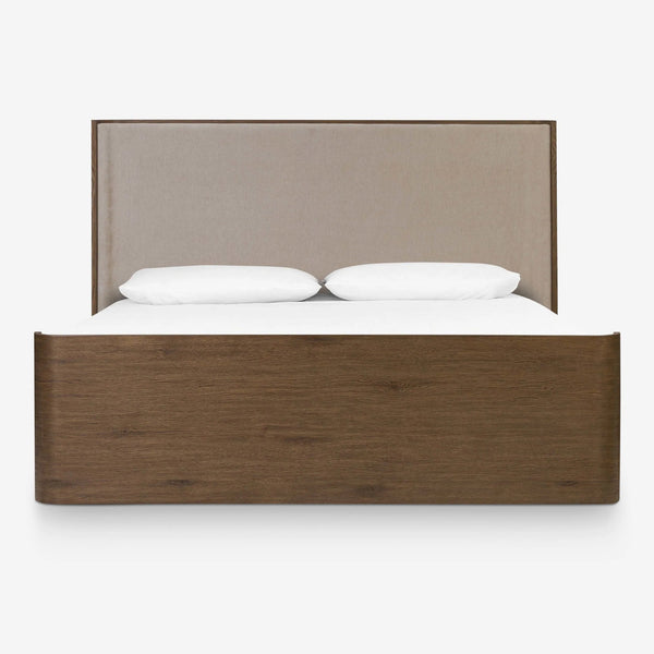 Bunbury Solid Oak Wood Platform Bed-All Sizes